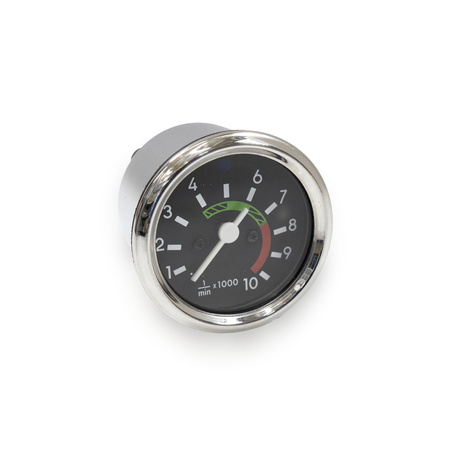 Tachometer w/ High-Beam Indicator for Simson S50/S51/S53/S70 - Chrome Ring
