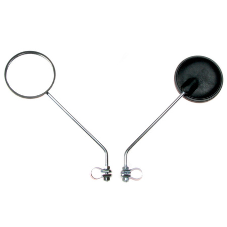 2x Universal Mirror Ø115 M8 Clamp (R/L) for Moped/Mofa Simson