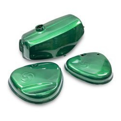 Fuel Tank Set w/ Petcock for Simson S50/S51/S70 Enduro - Dark Green Candy