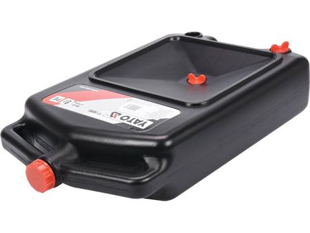 8L Motorcycle Oil Drain Pan with Handles for Used Oil & Fluids