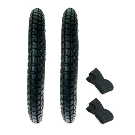 2x tires 2.50x9 F-869 + 2x tube for Romet Pony, Hercules CB CityBike