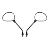 2x Universal M8 Oval Rearview Mirrors L&R for Scooter/Quad