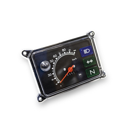 Tacho square instrument cluster device combination for Simson SR50 SR80 - black