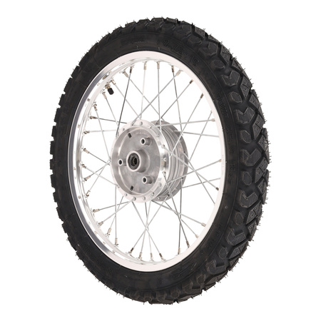 Front wheel 1.50x16 for SIMSON Duo/KR51/S50, alloy rim & chrome spokes