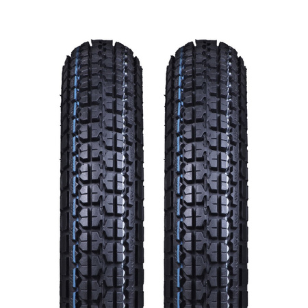 2x tire Vee Rubber 3,0x12 47J VRM220 road profile for Simson SR50 SR80 scooter